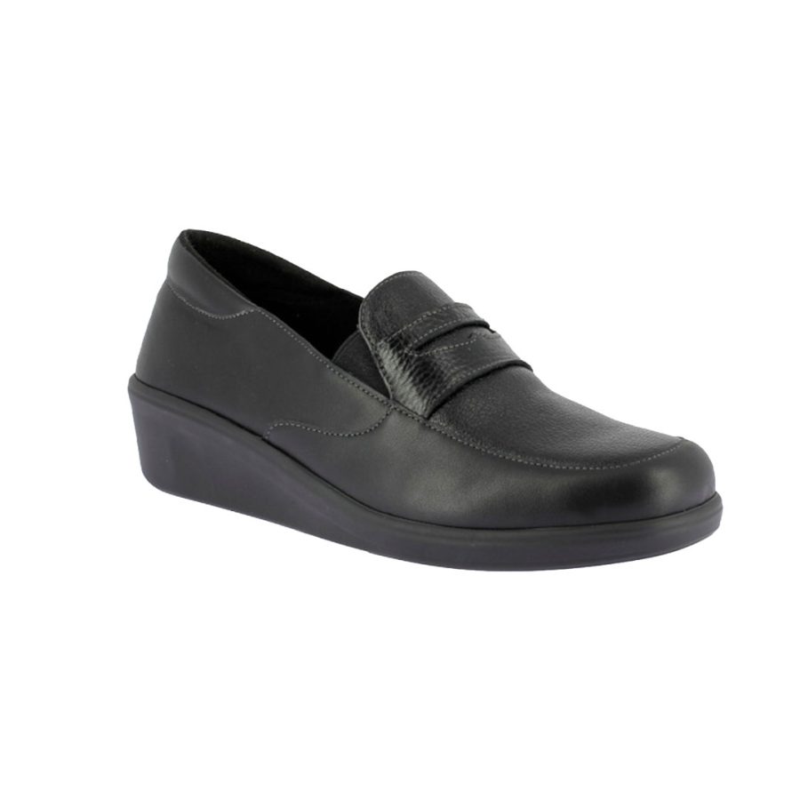 Mocassin femme SERAPHINE Noir élégante