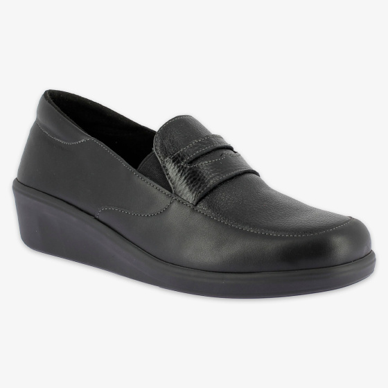 Mocassin femme SERAPHINE Noir élégante
